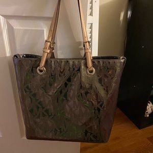 Silver Michael Kors Tote